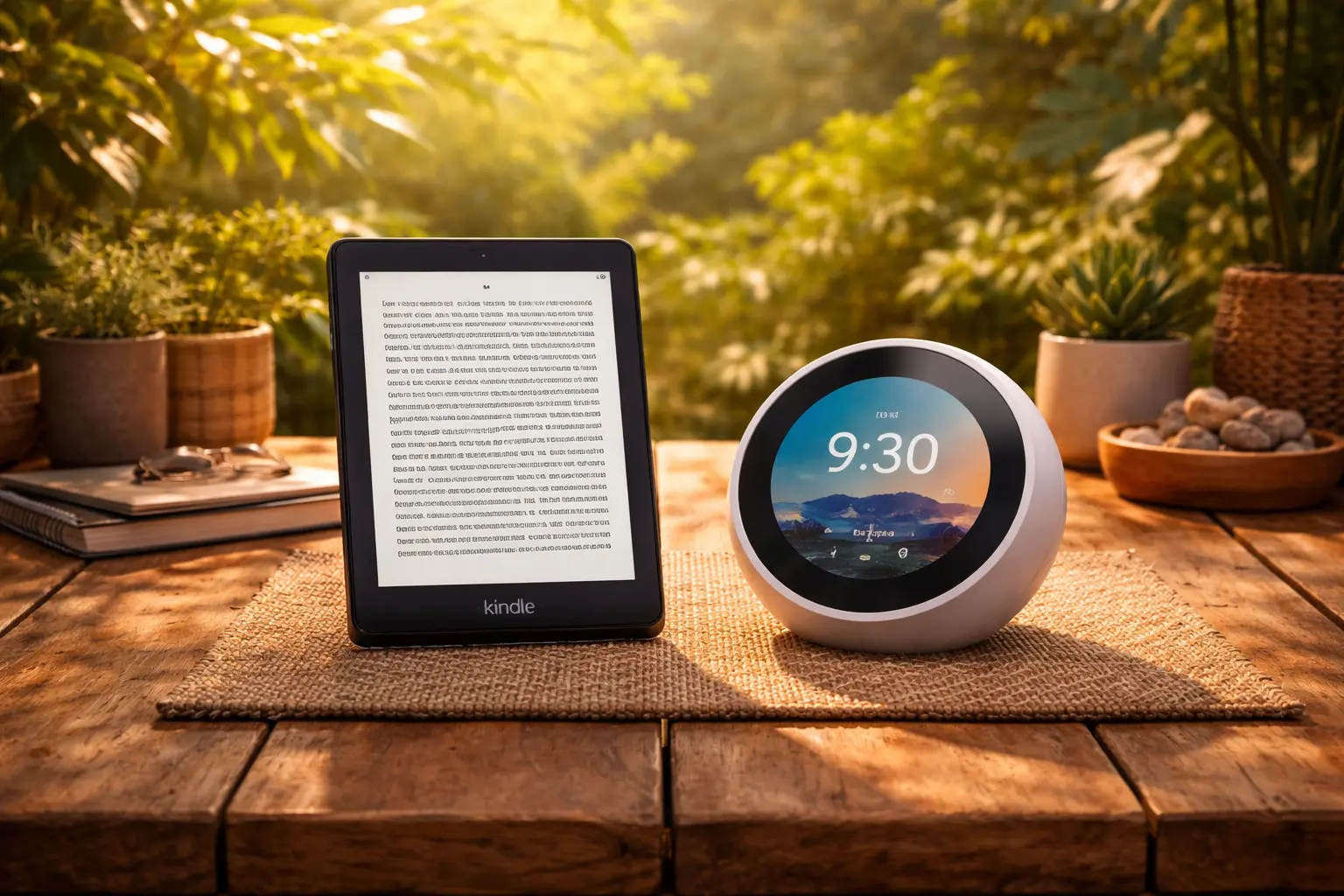 Kindle 16 GB vs Echo Spot com Alexa: Qual é o dispositivo mais versátil?