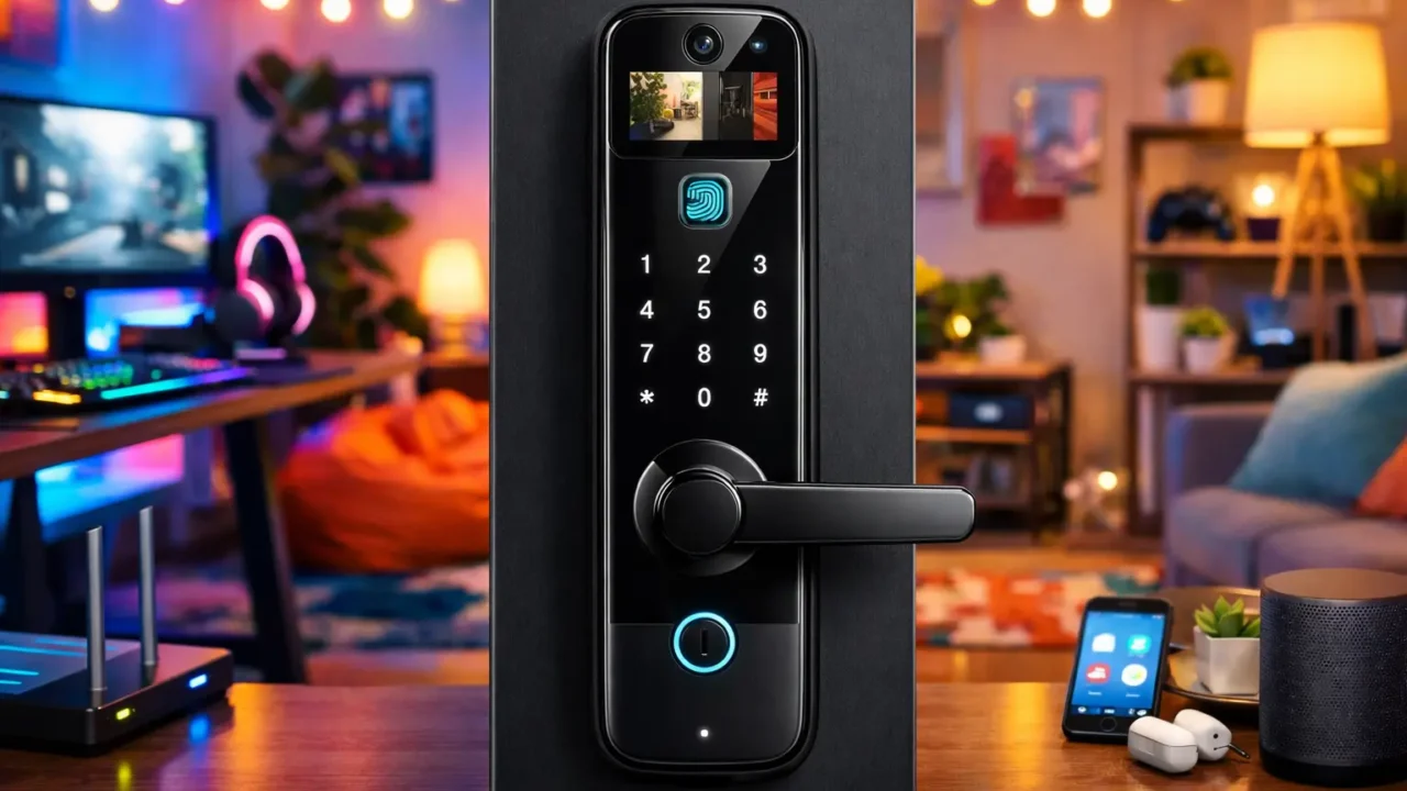 3 Fechaduras Eletrônicas Digitais com Câmera e Controle pelo App Tuya