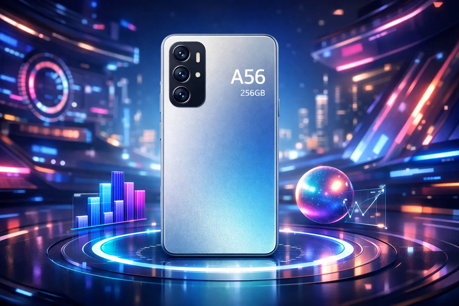 Custo-benefício: 6 Celulares A56 256GB até R$2.600