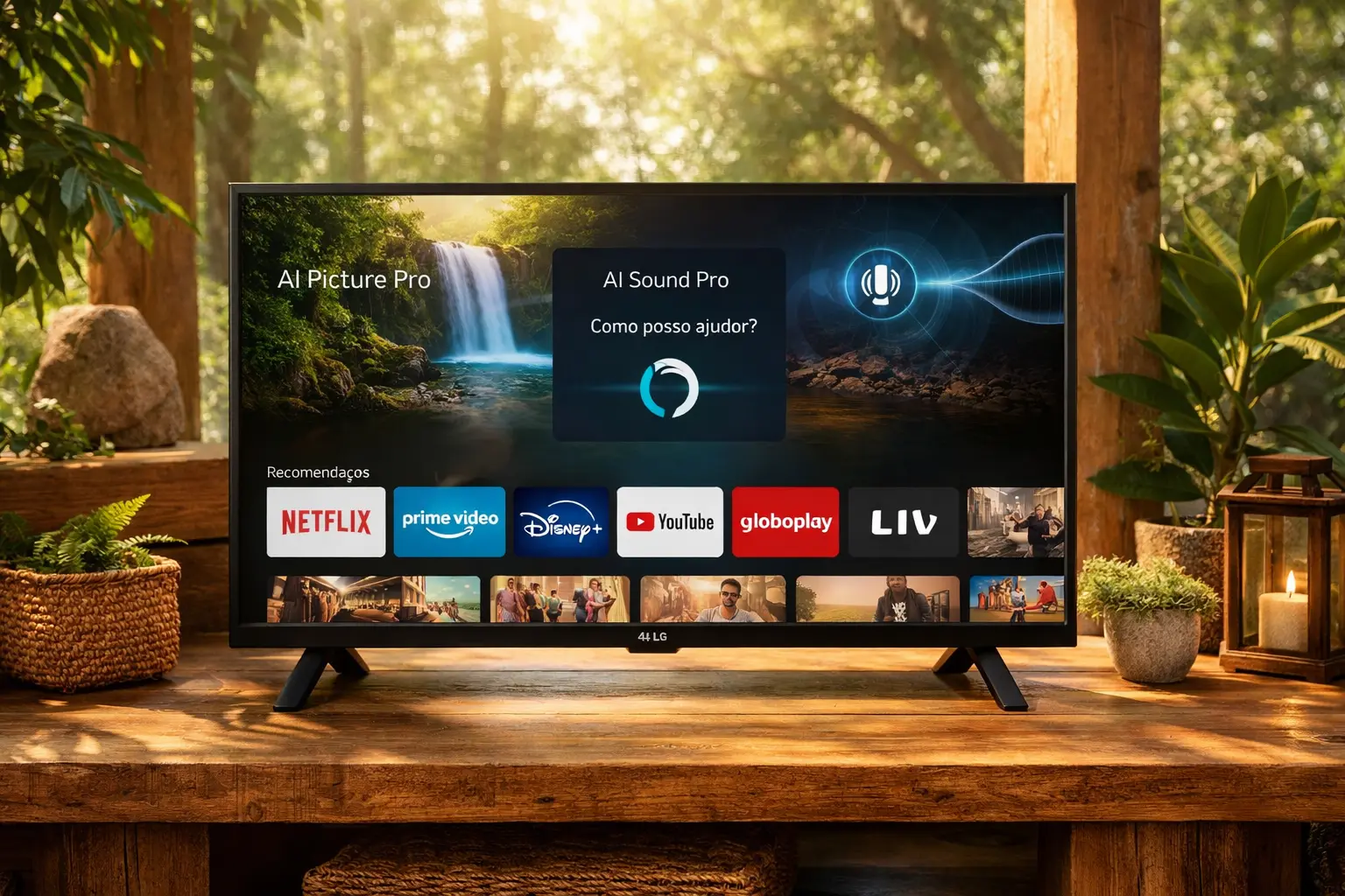 Top 6 Smart TVs 43” LG com câmera profissional