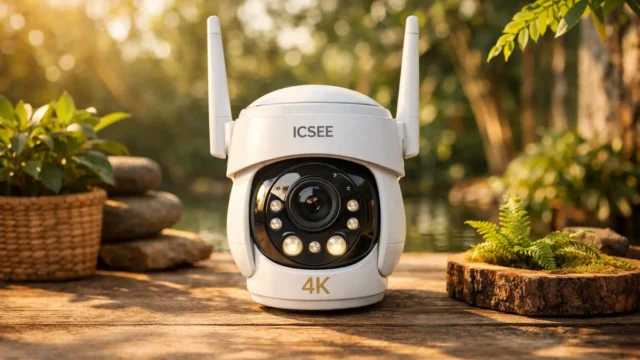 Som imersivo: 6 cameras ICSee 4K com áudio de qualidade
