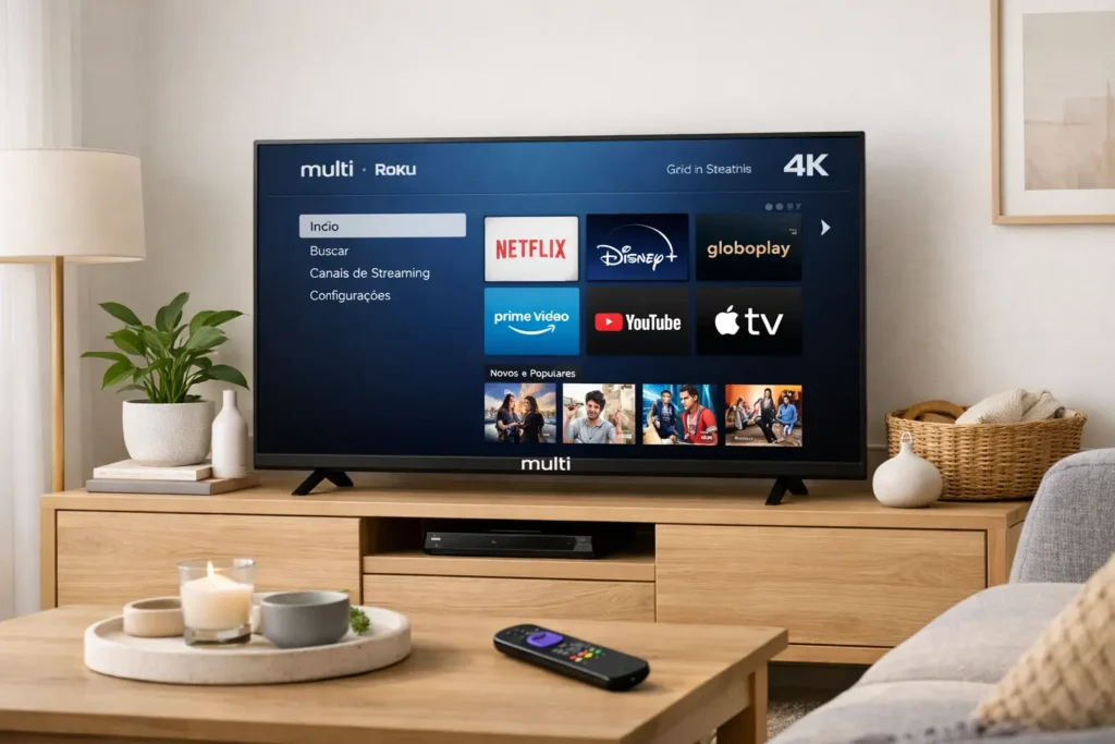 Guia rápido: 6 tv multi roku 50 4k com recursos avançados