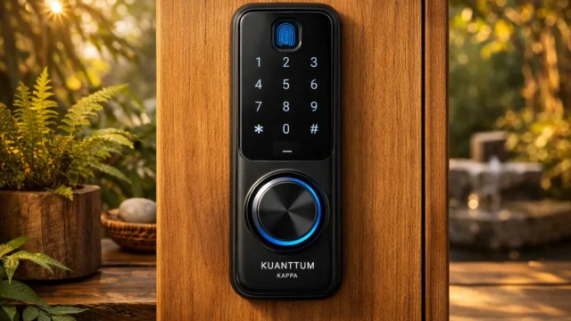 Fechadura Eletronica Digital Biométrica Kuanttum Kappa barata e confiável para qualquer bolso