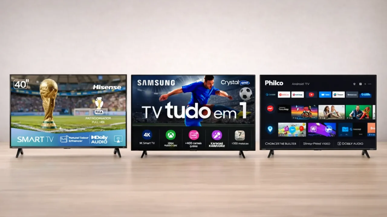 TVs 40 a 43 polegadas: 3 opções para escolher com clareza