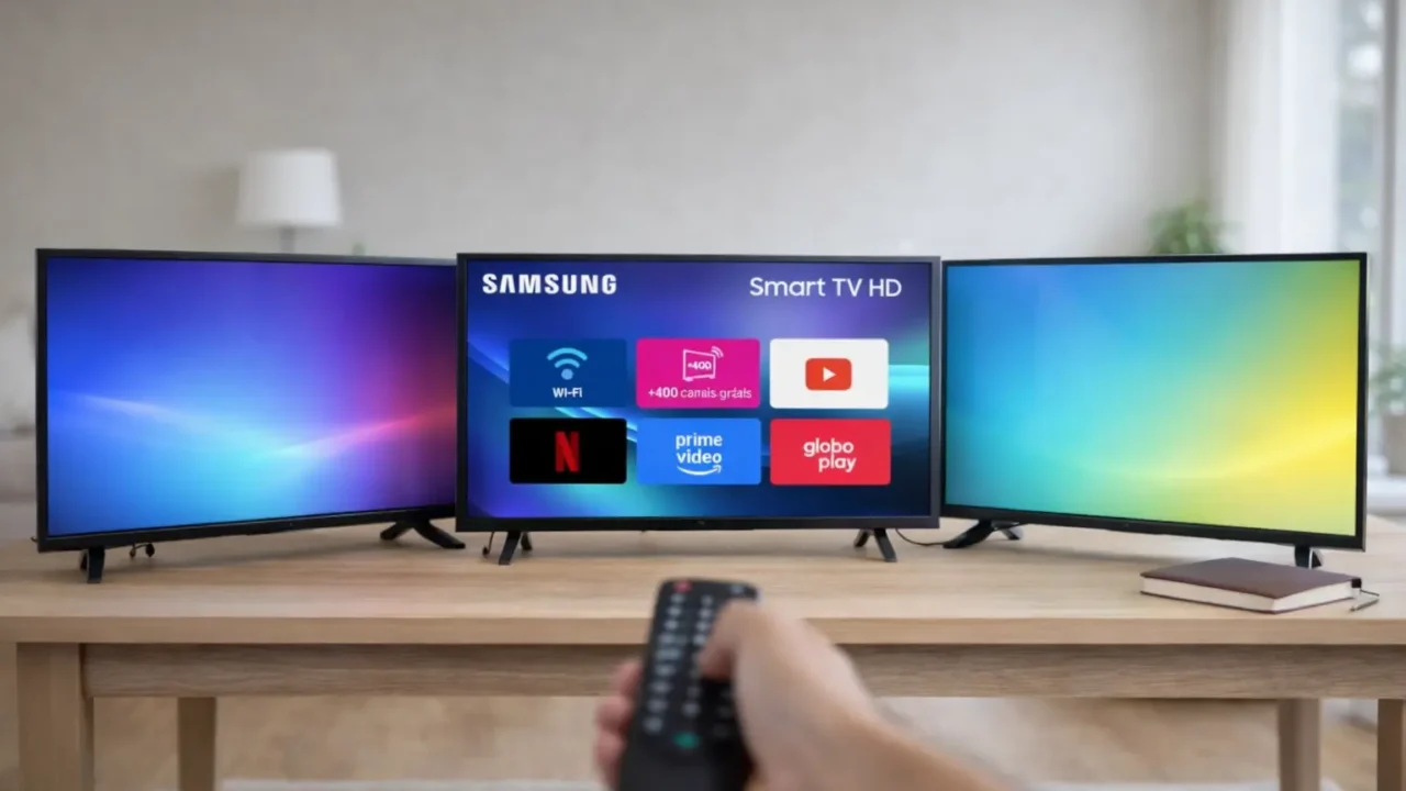 TV 32 Samsung: 3 opções smart para escolher com clareza