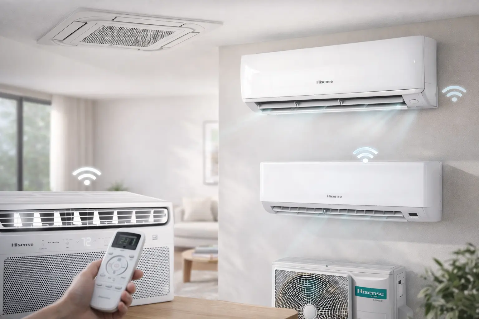 Ar-condicionado Hisense: 3 opções com Wi-Fi e eficiência para diferentes necessidades