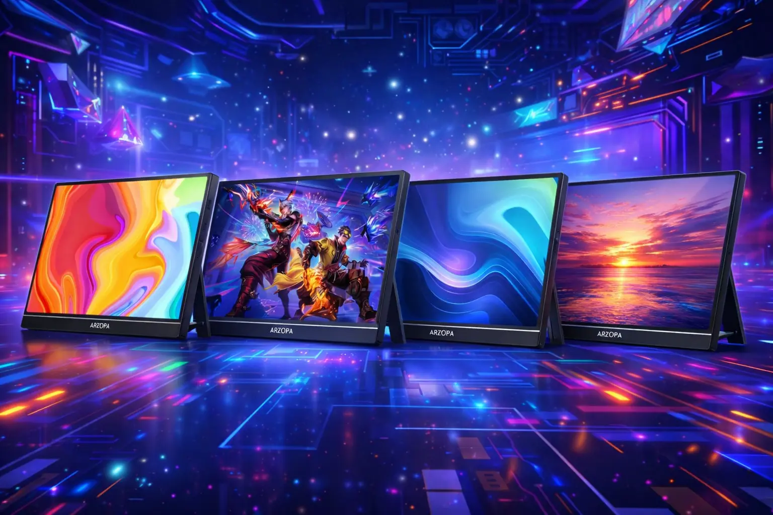 Monitores portáteis ARZOPA: 4 opções para produtividade