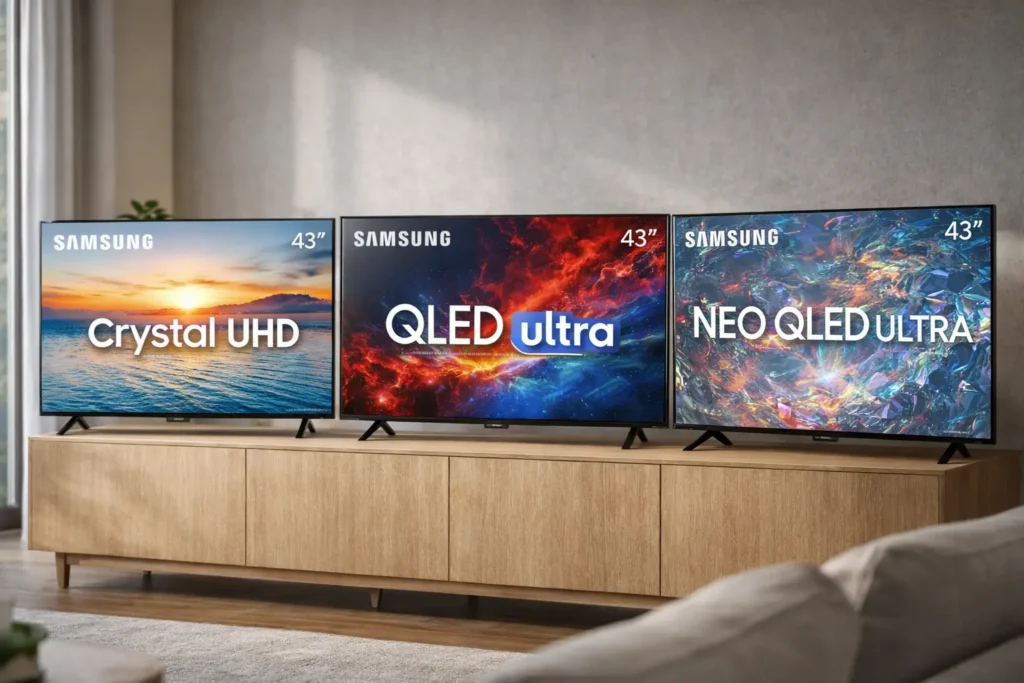 Smart TV Samsung 43 4K: 3 opções por tecnologia para decidir