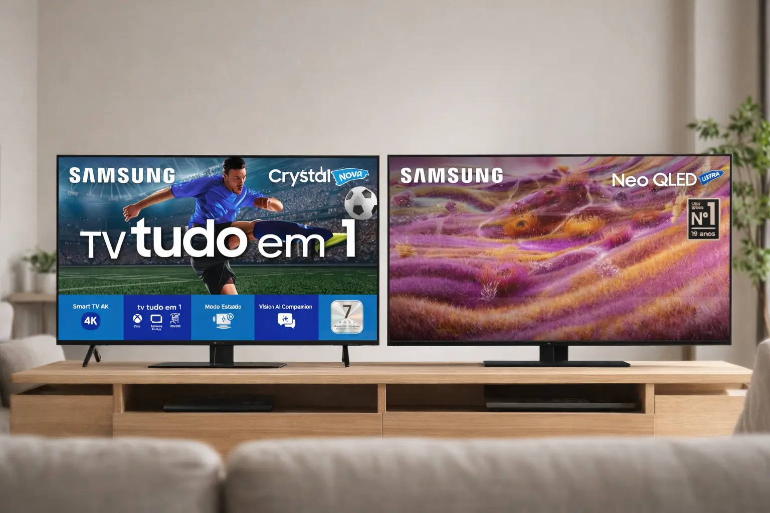 TV Samsung 43 4K: 2 opções por perfil para decidir
