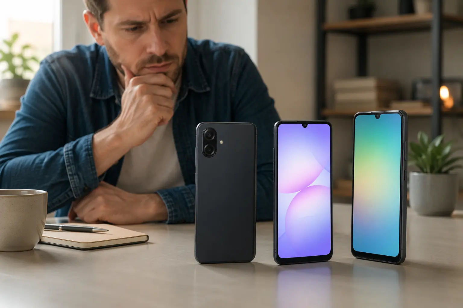 Antes de comprar o Galaxy A07, veja se o A06 5G faz mais sentido