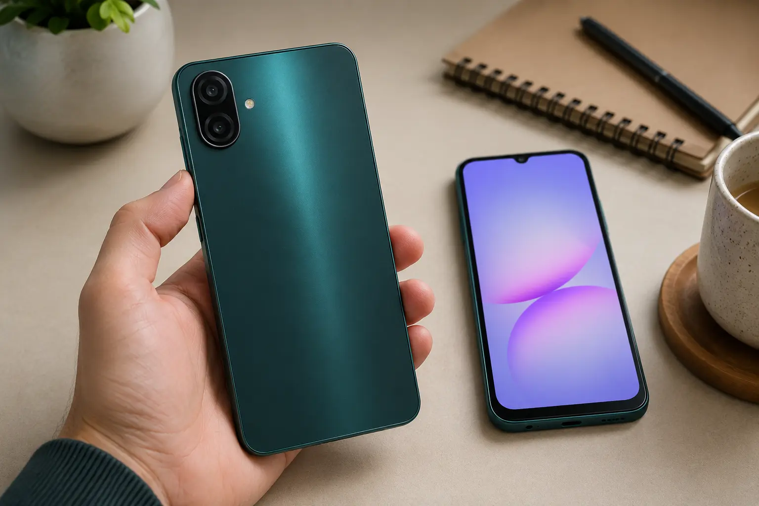 Samsung A07 verde 128GB ou 256GB: quando memória e RAM pesam na escolha