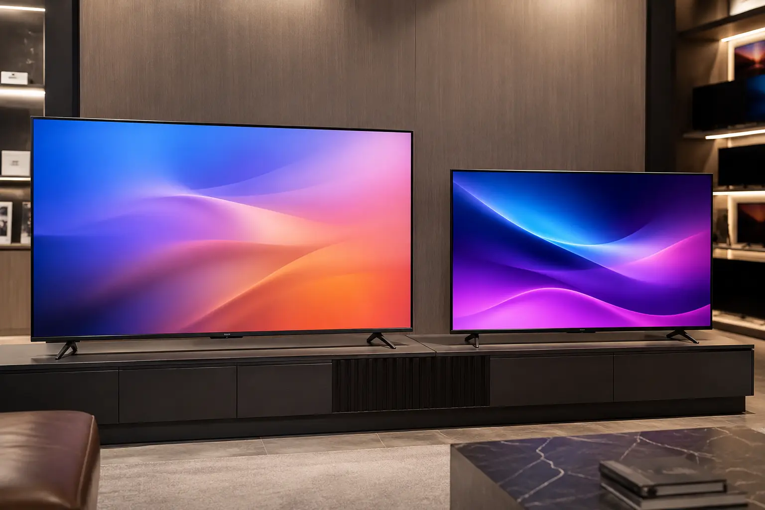 TCL P8L 75 ou Hisense Q7QG 55: tamanho ou equilíbrio?