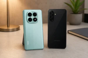 Poco M8 5G ou Galaxy A26 5G: hardware ou durabilidade?