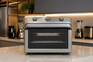 Air Forno Mueller 35L Prata ou Preto: 110V ou 220V, qual é o seu?