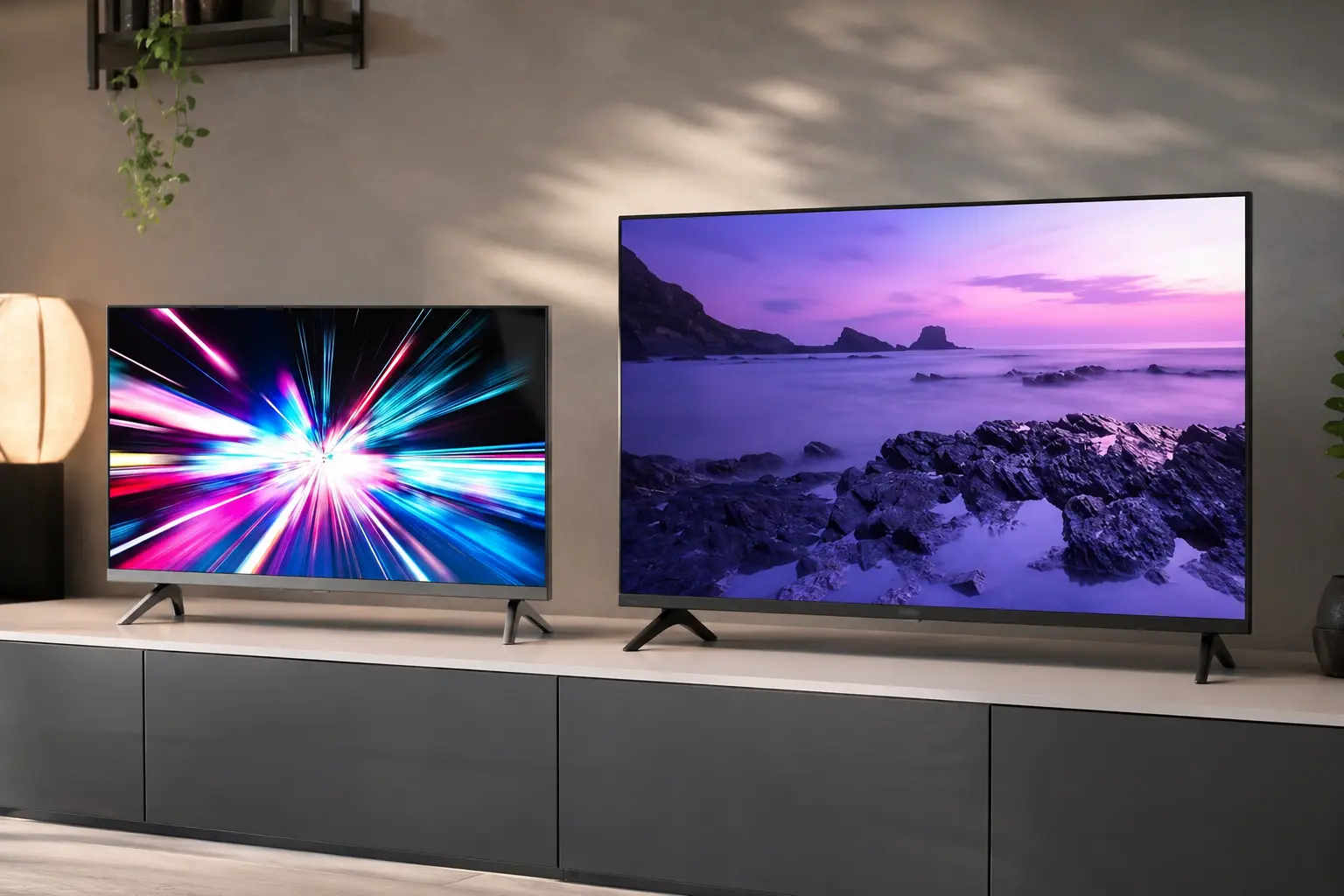 Philco 32" ou Britânia 43": tela menor com mais recursos ou tela maior?
