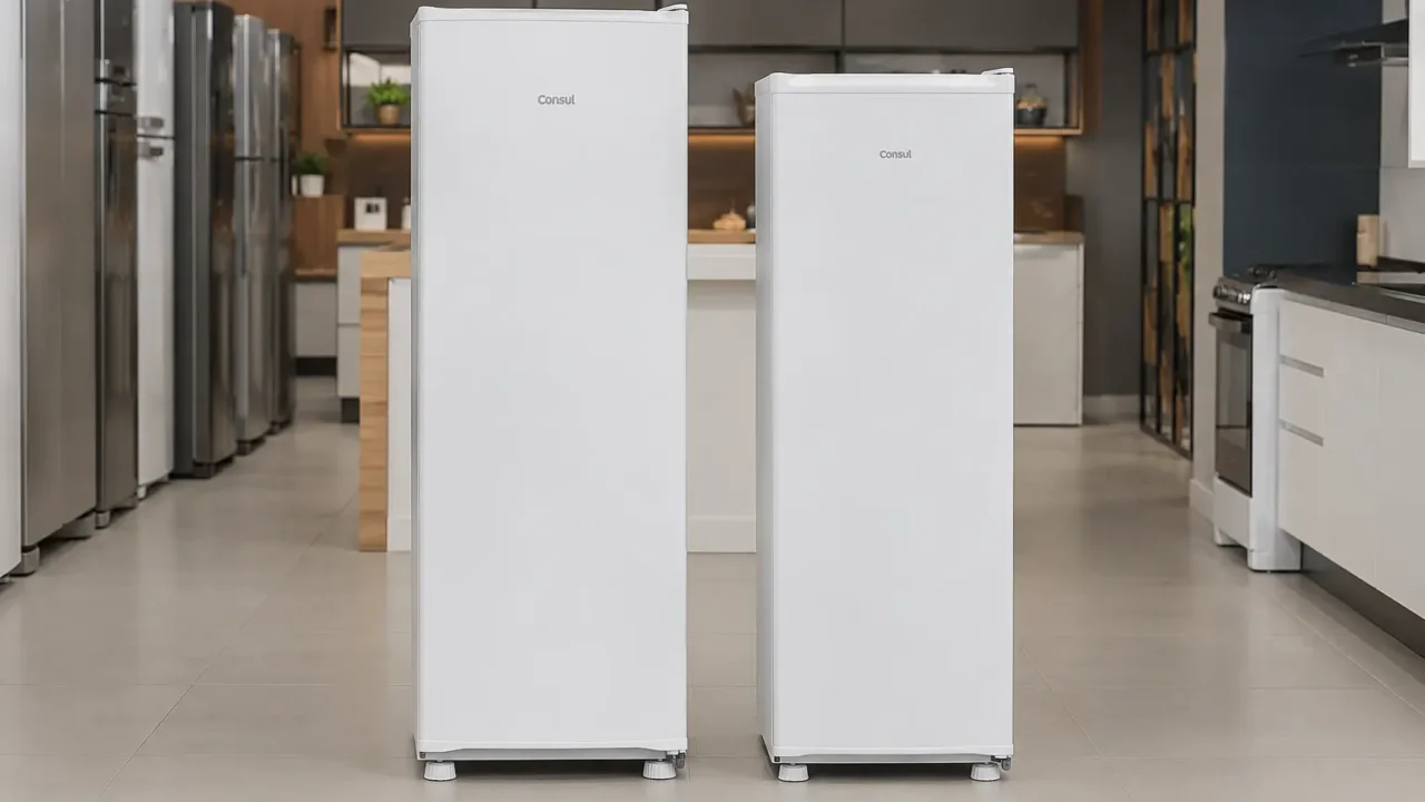 Freezer Consul 189L ou Slim 142L: o que os 47 litros mudam?