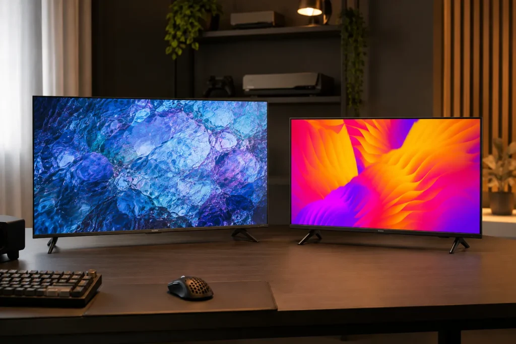 Samsung H5000F ou AOC 32S5155: Tizen ou Roku TV na sua sala?