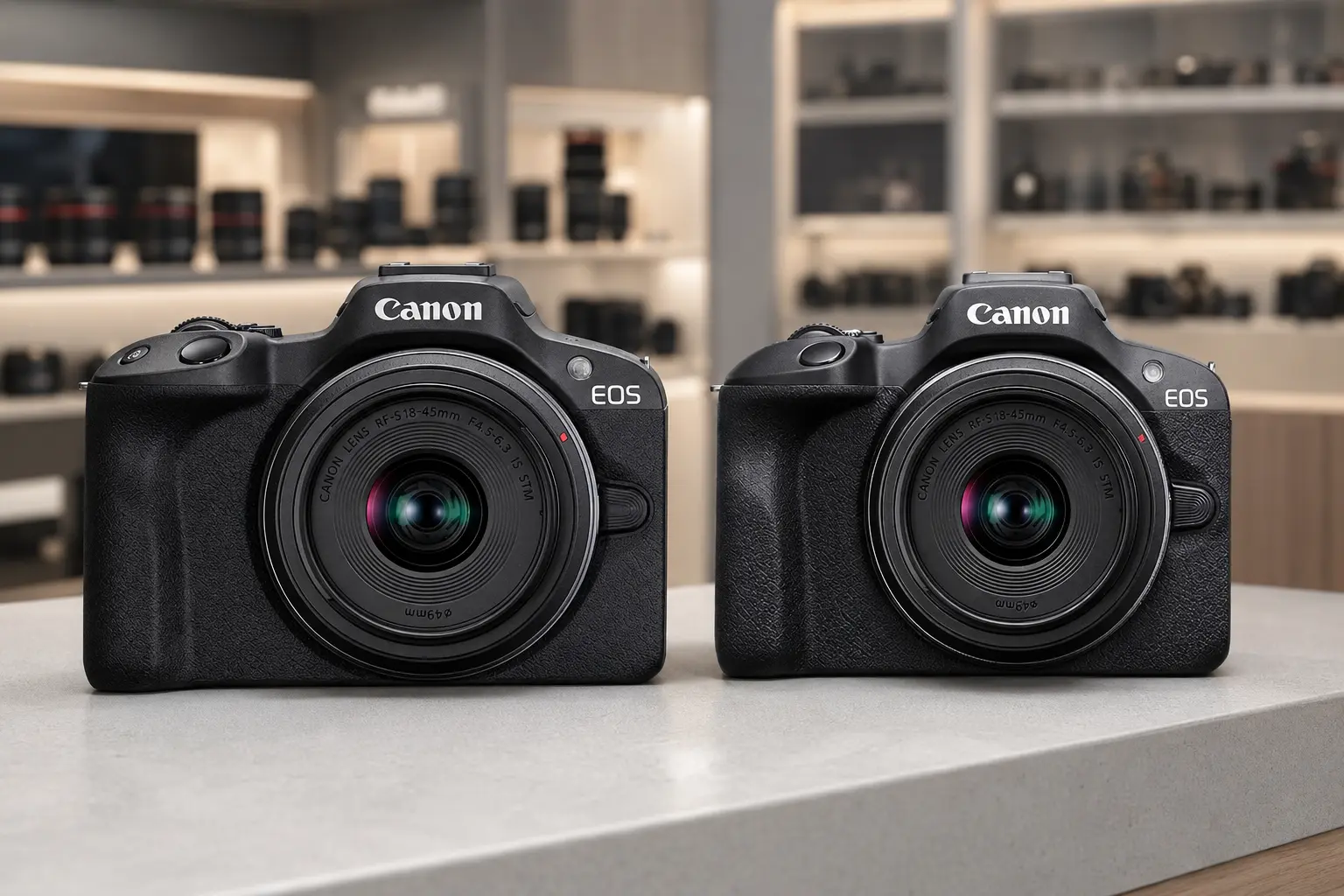 Canon R100 ou R50: o que muda para quem está começando?