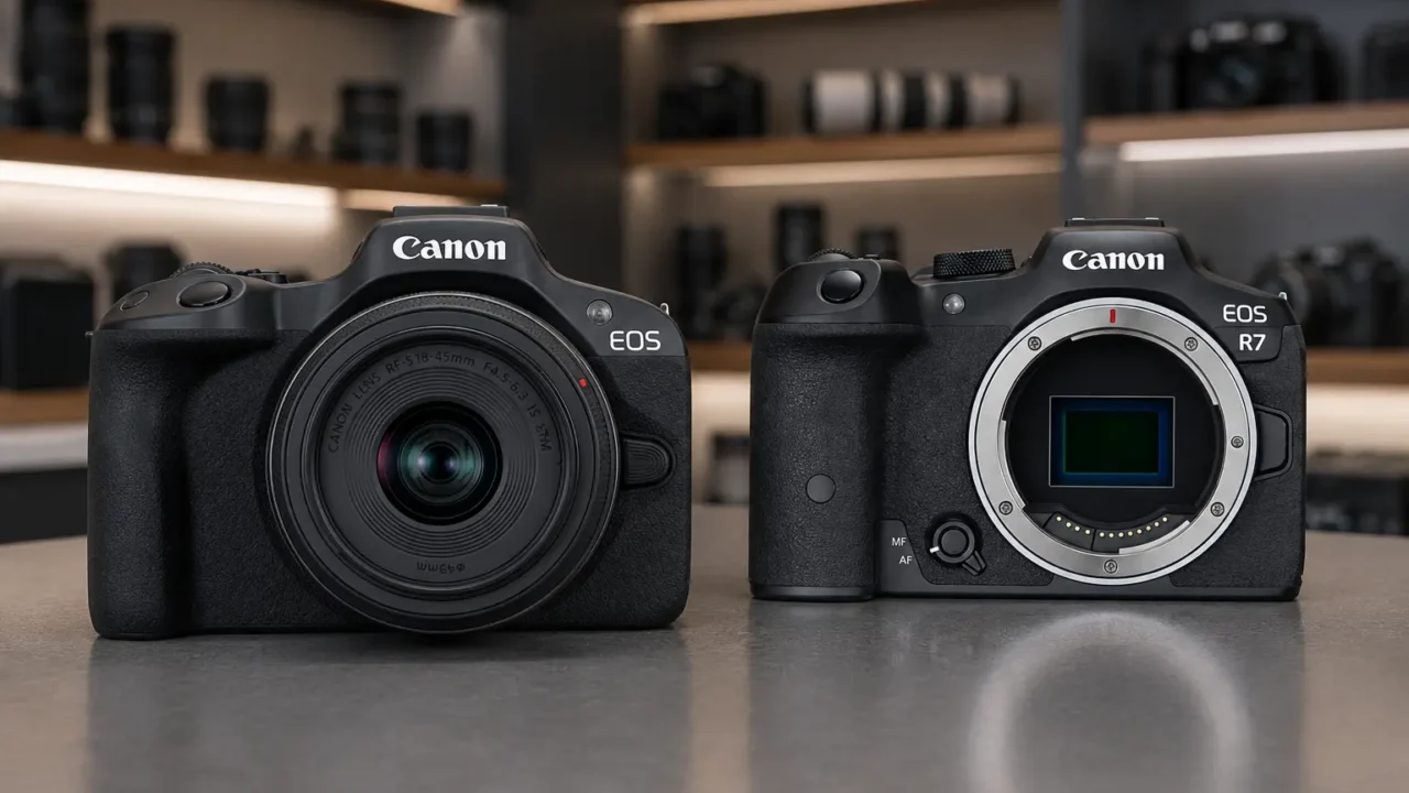 Canon R50 ou EOS R7: qual perfil de câmera faz mais sentido?