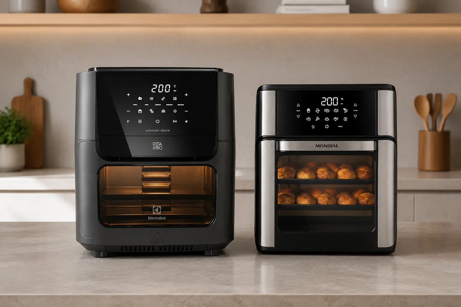 Electrolux EAF85 ou Mondial Oven 12L: mais funções ou mais cesto?