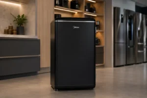 Frigobar Midea 93L Inverter: retrô ou porta inox no ambiente?