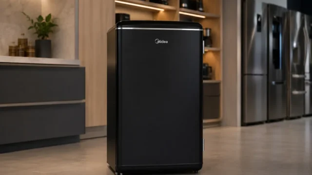 Frigobar Midea 93L Inverter: retrô ou porta inox no ambiente?