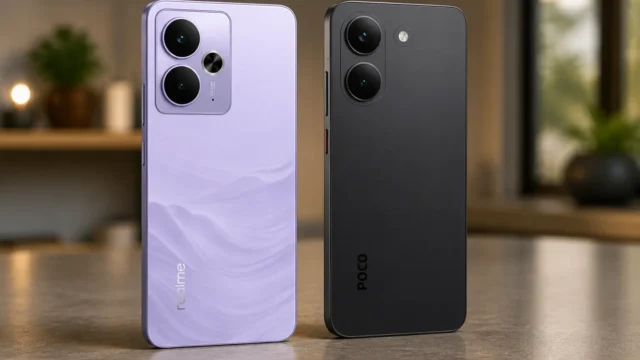 Realme 14T e Poco X8 Pro são quase iguais em tela e 5G; o desempate está na memória