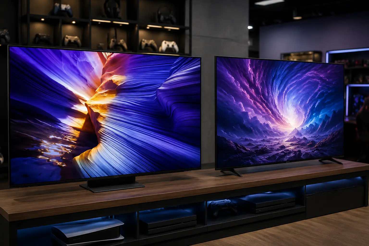 Samsung QEF1 e S90F: a mesma marca, o mesmo ano, mas duas experiências visuais distintas