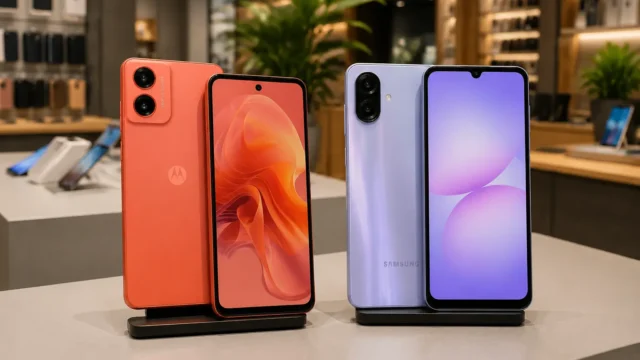 Moto G04 ou Galaxy A07: a diferença está no armazenamento e no tempo de vida