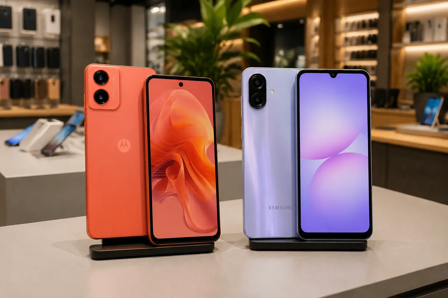 Moto G04 ou Galaxy A07: a diferença está no armazenamento e no tempo de vida