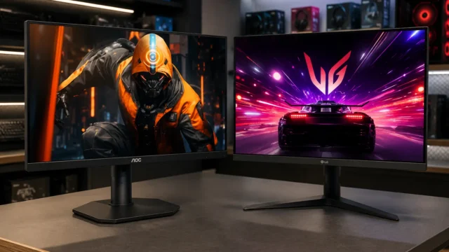 AOC AGON G50 24G50F vs LG UltraGear 24GS60F-B: 36 Hz a mais ou calibração pronta?