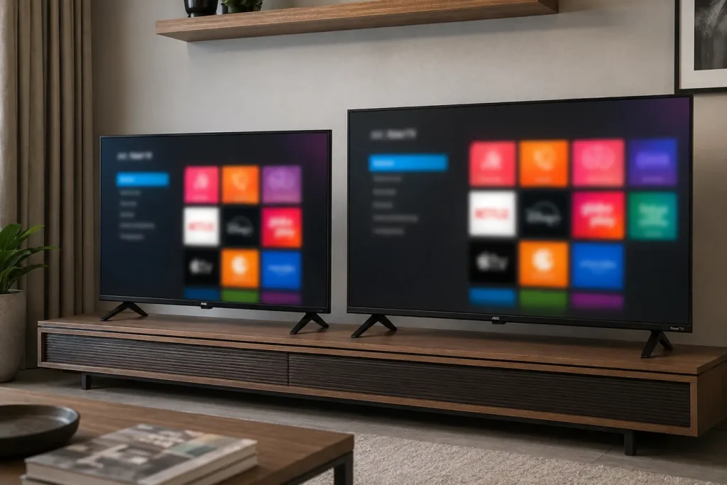 AOC 32" ou 40" Roku: tamanho e resolução fazem diferença?
