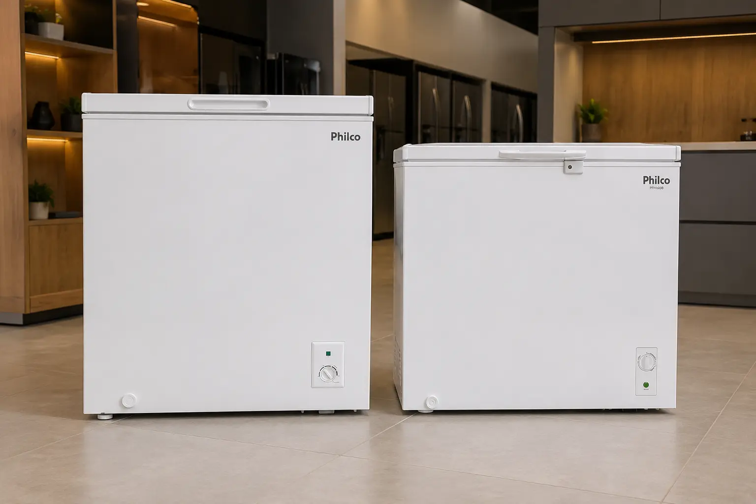 PFH205B ou PFH160B: 199 L e 140 L para necessidades diferentes