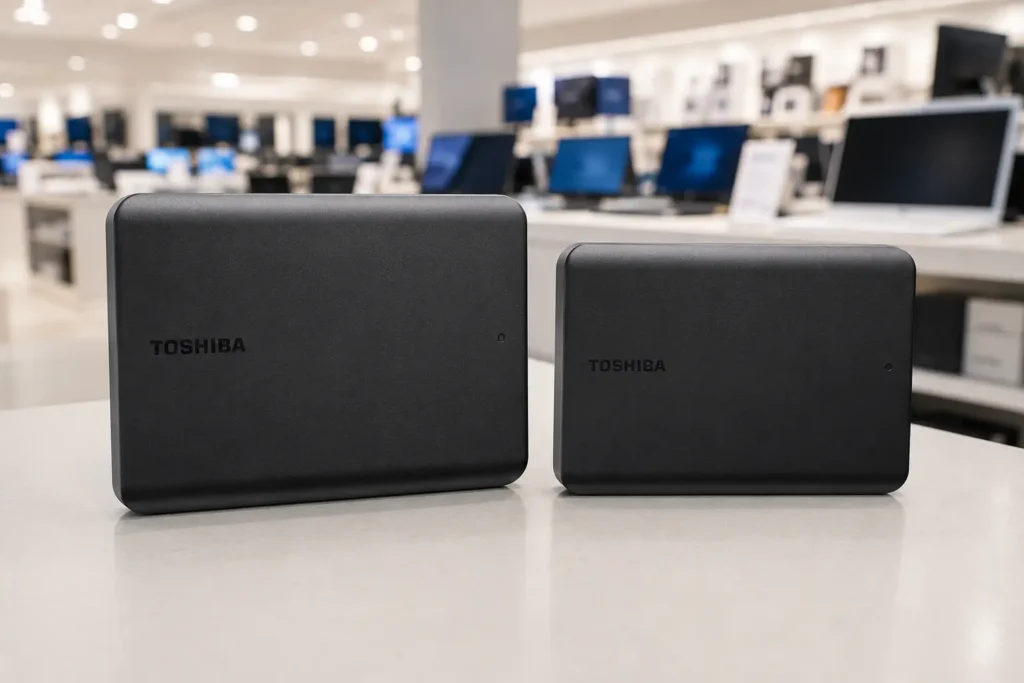 Canvio Basics 2TB ou 4TB: a escolha depende do espaço necessário