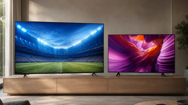 Entre U8100F 65" e S85F 55", a escolha troca tamanho por OLED