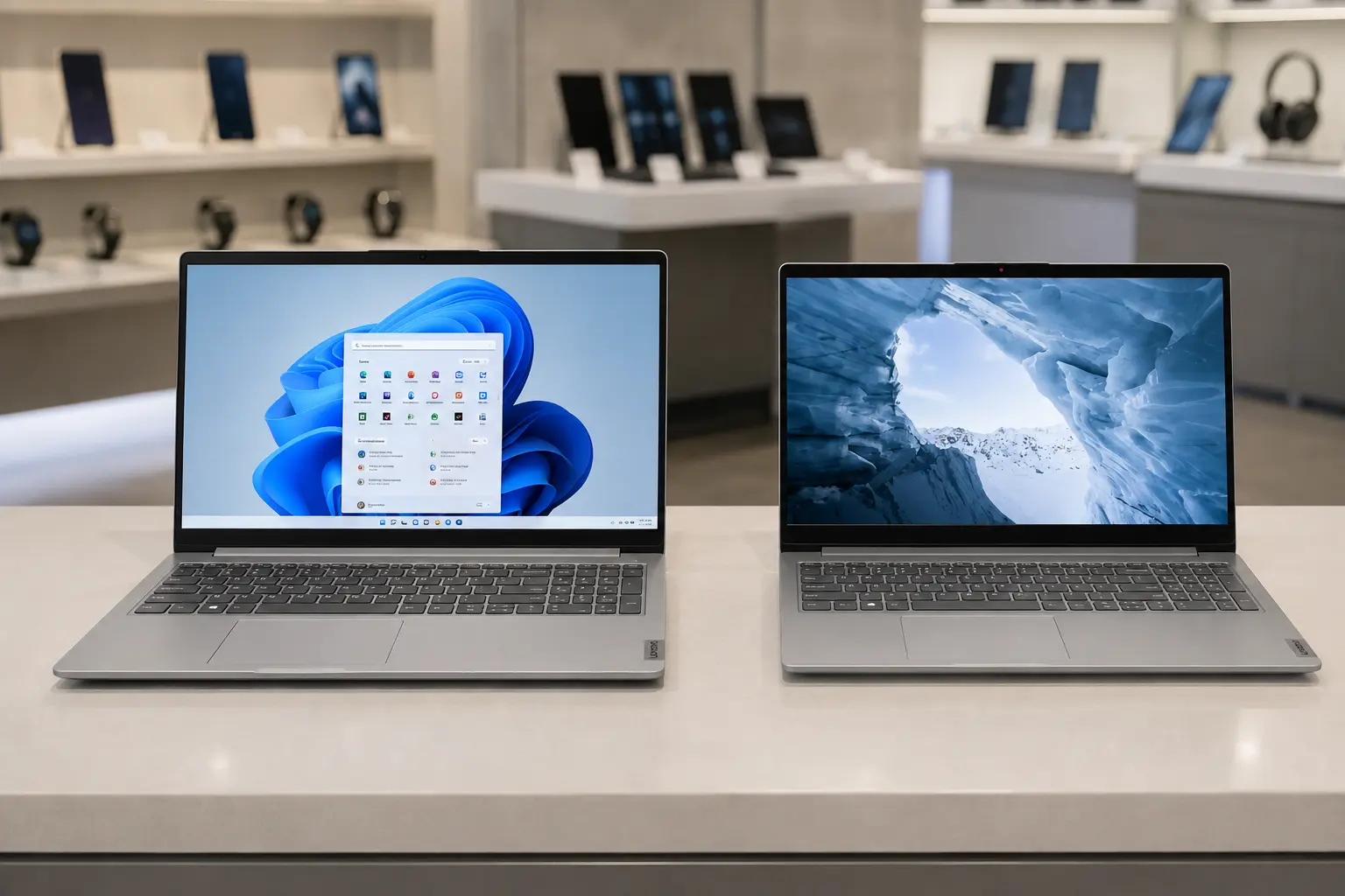 IdeaPad 1 15IRU7 e 15IAU7: a diferença está na geração do Core i3