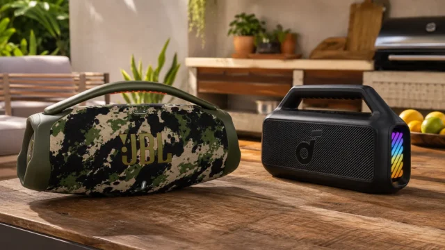 Na praia e na piscina, Boombox 3 e Boom 2 priorizam recursos diferentes