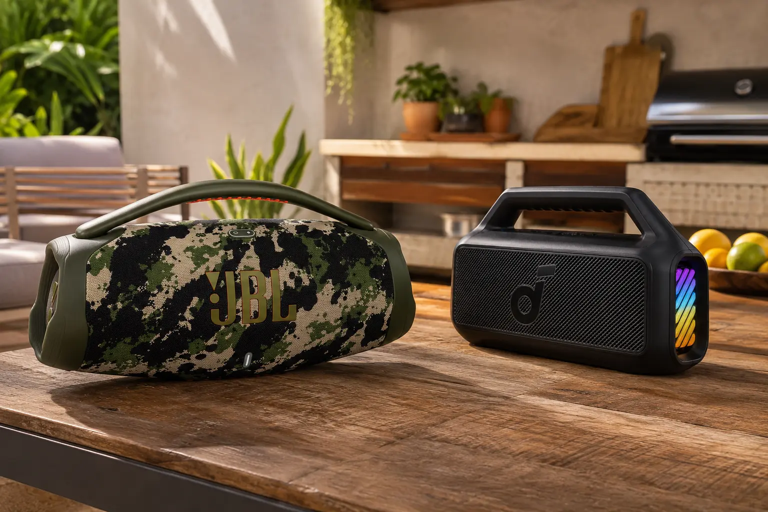 Na praia e na piscina, Boombox 3 e Boom 2 priorizam recursos diferentes