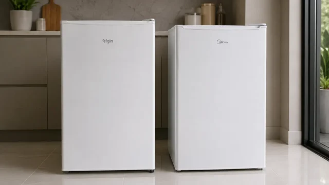 Elgin 93L ou Midea 93L: organização interna separa os dois