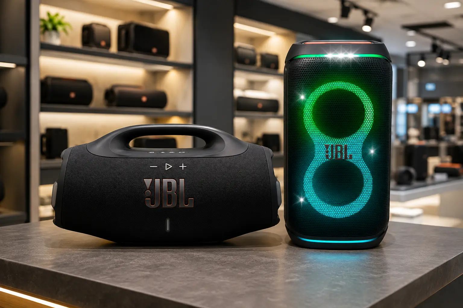 JBL Boombox 4 e PartyBox Club 120: mobilidade contra festa
