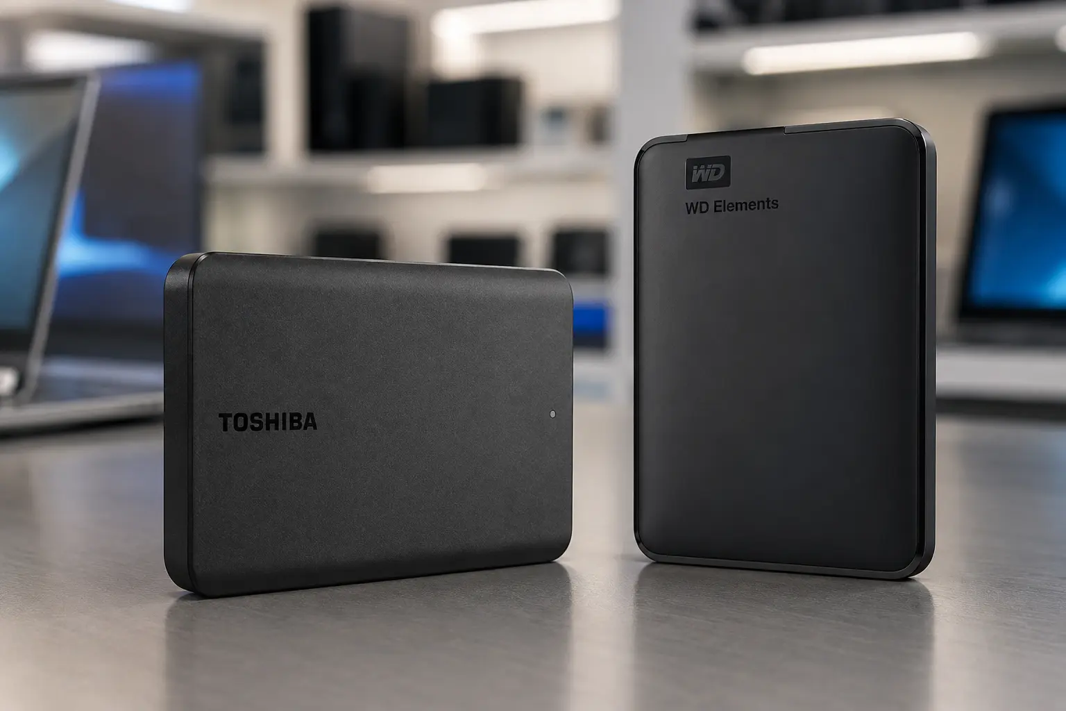 Toshiba Canvio ou WD Elements: 1TB e 2TB para usos diferentes