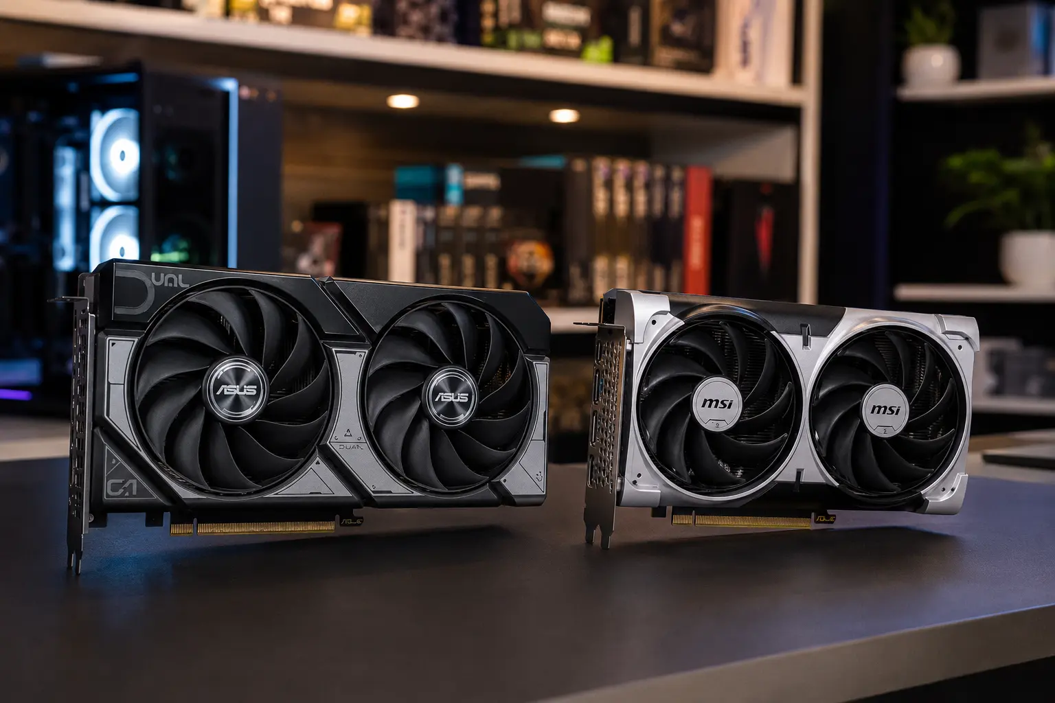 RTX 5060 ASUS ou MSI atendem perfis diferentes de montagem