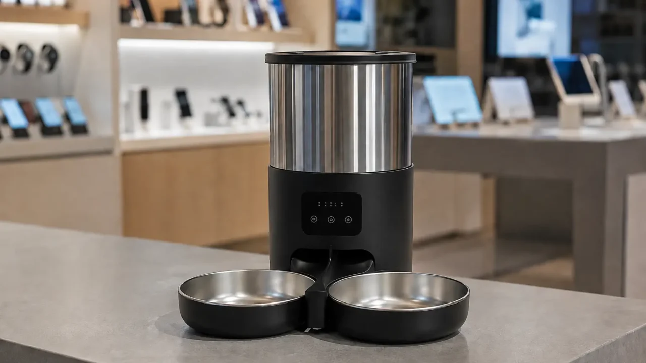 VEDO 5L automatiza dois pets; comedouro lento resolve outra rotina