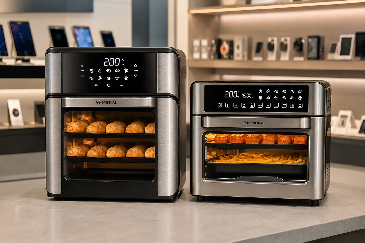 Mondial Oven 25L ou 12L: capacidade muda o perfil de uso
