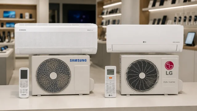 Samsung WindFree AI 24000 BTUs ou LG Compact AI 9000 BTUs: a escolha é de ambiente