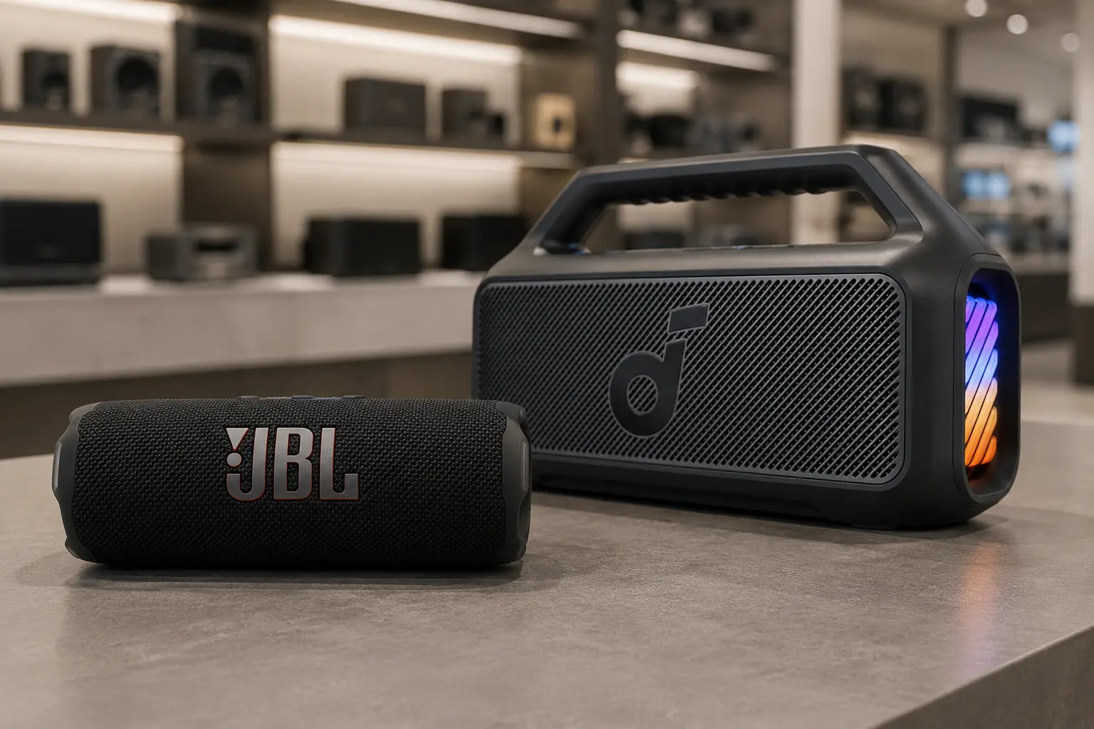 Flip 7 ou Boom 2: a diferença está entre portabilidade e potência