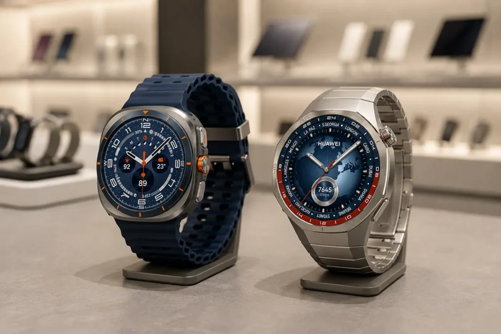 GT 5 Pro e Galaxy Watch Ultra se separam por autonomia, LTE e GPS