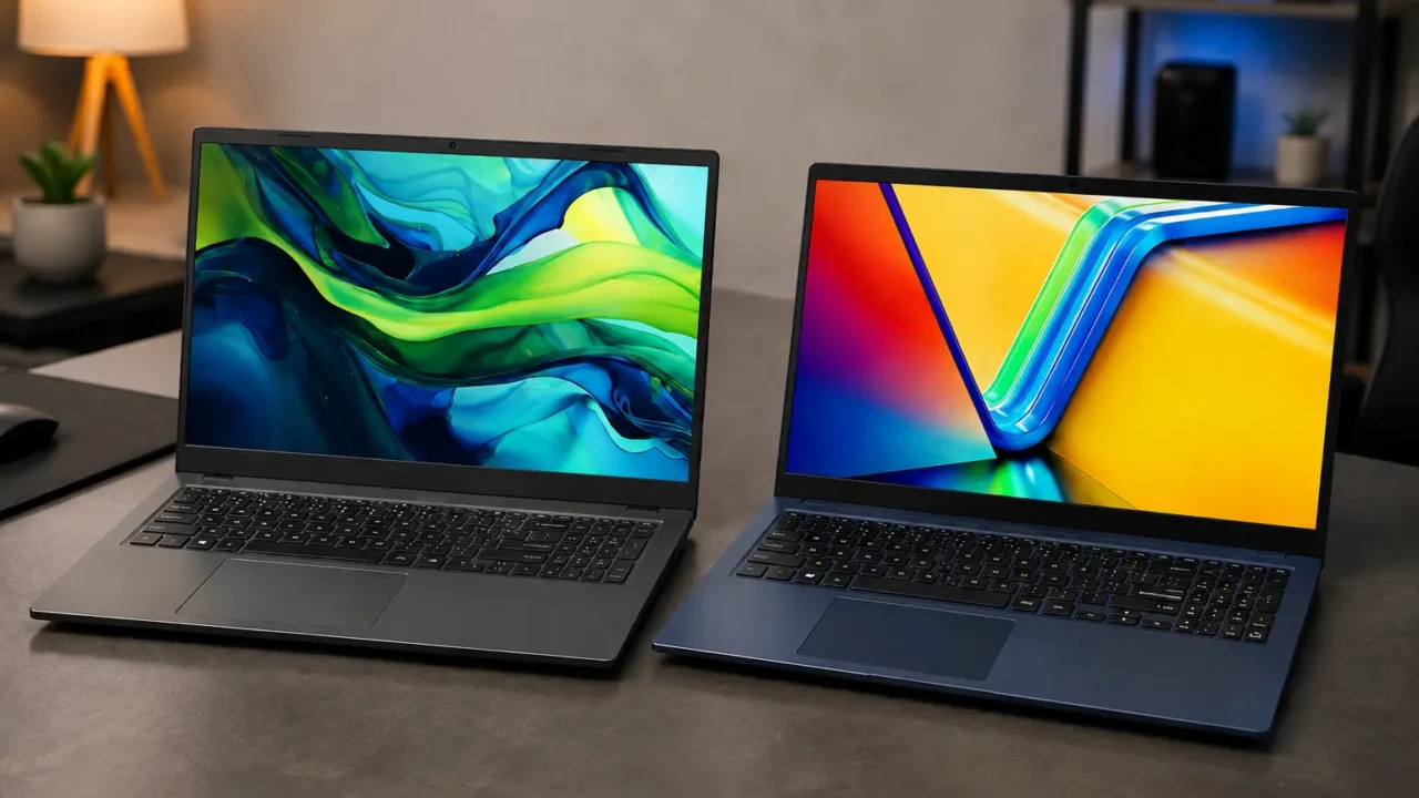 O Aspire Go 15 detalha o chip; o Vivobook 15 dobra RAM e SSD