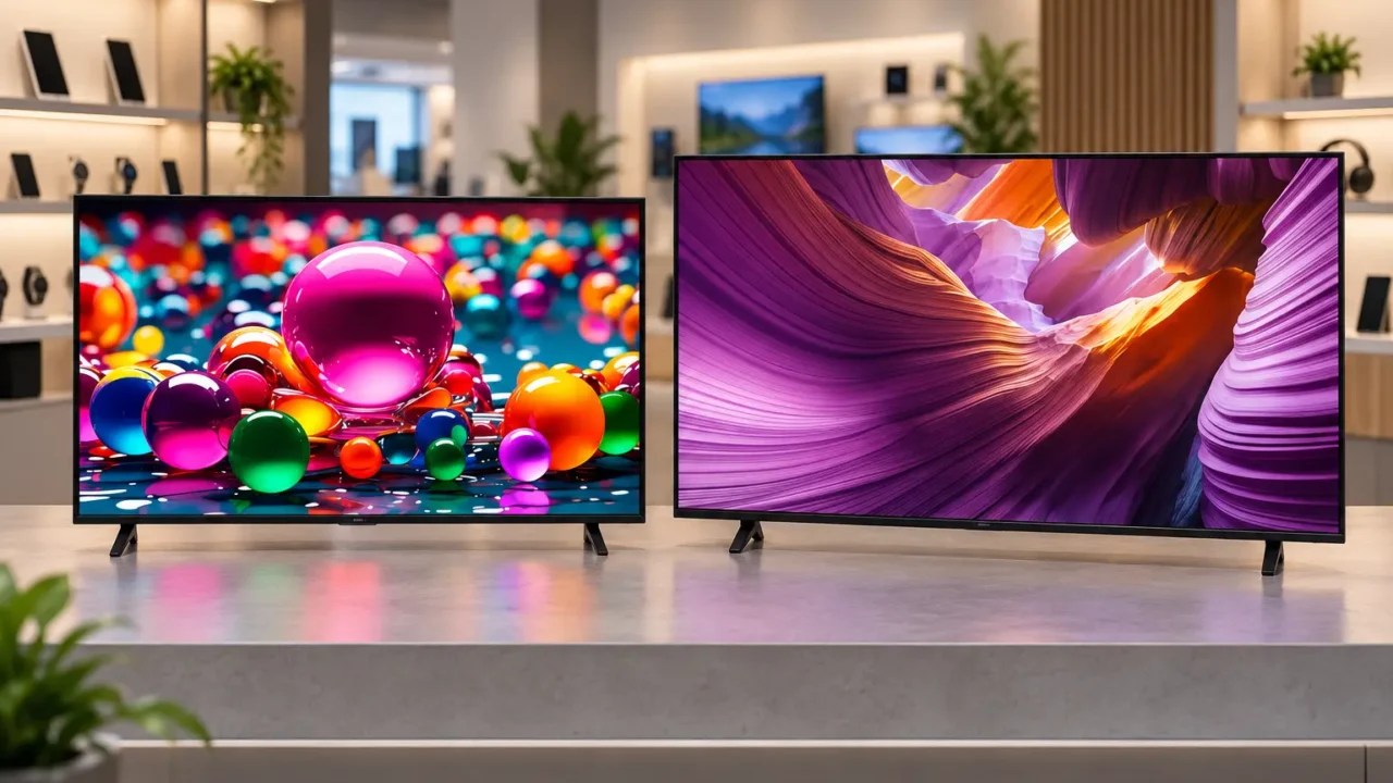 LG 43AU801C0SA de 43" ou Samsung S85F OLED de 65": o espaço decide
