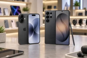 iPhone 17 e Galaxy S26 Ultra se separam pelo tamanho e câmeras